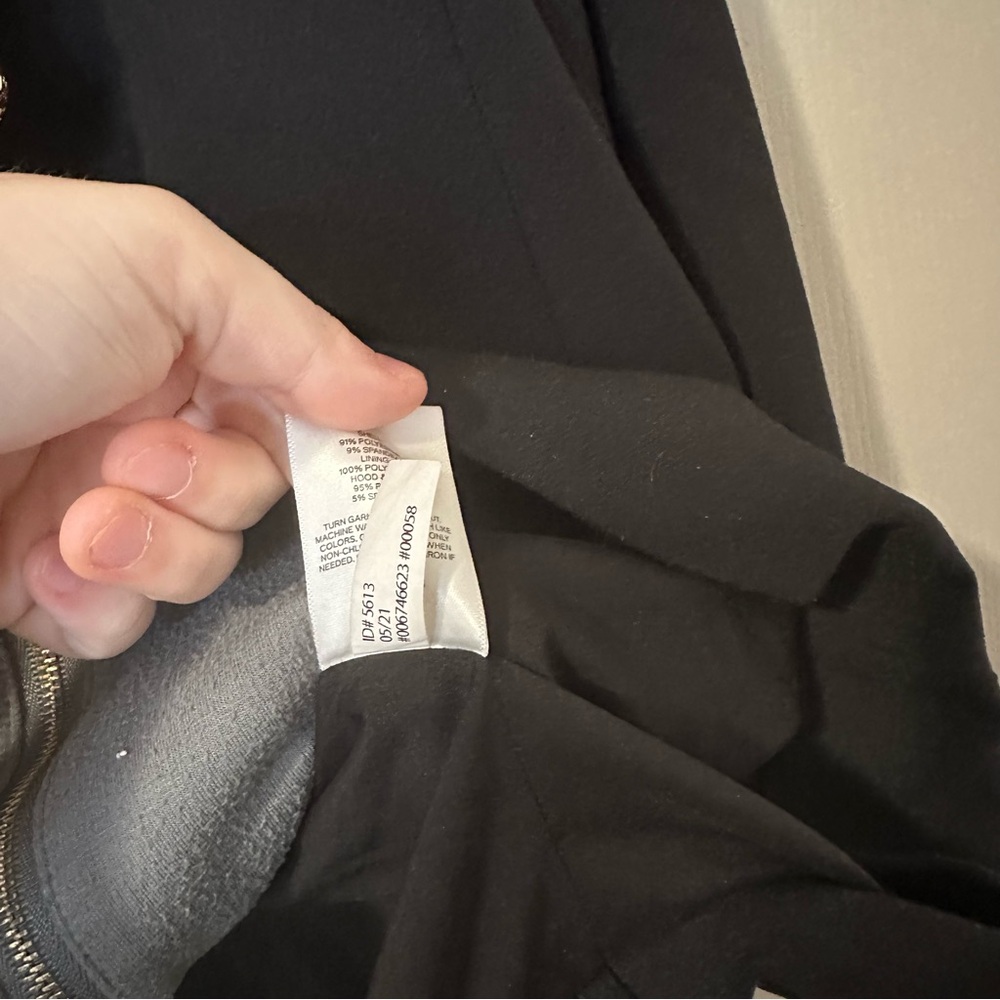SuperSoftTwill Black Blazer with Gray Hoodie and Gold Buttons XL Layering - Picture 3 of 5